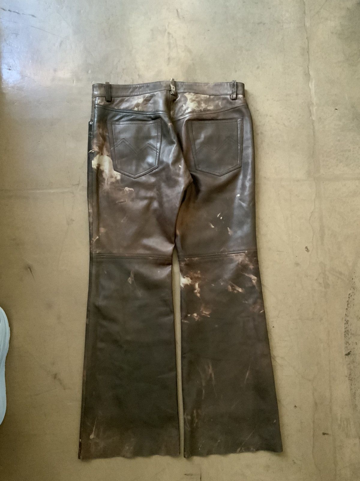 Japanese Brand Leather Pants Size US 31 - 3 Thumbnail