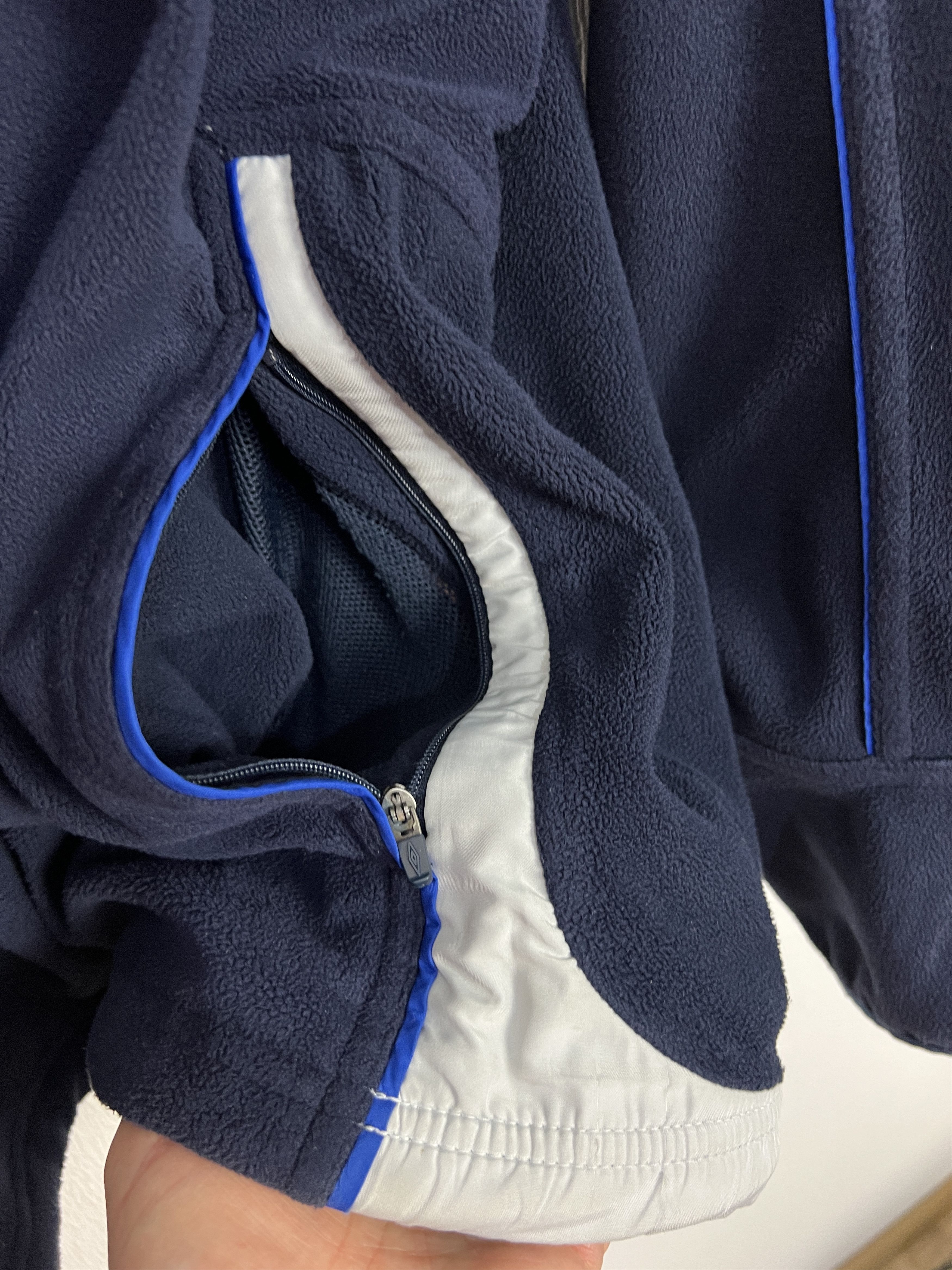 Umbro Vintage Chelsea Football Fleece Jacket Soccer Track Top Size US L / EU 52-54 / 3 - 5 Thumbnail