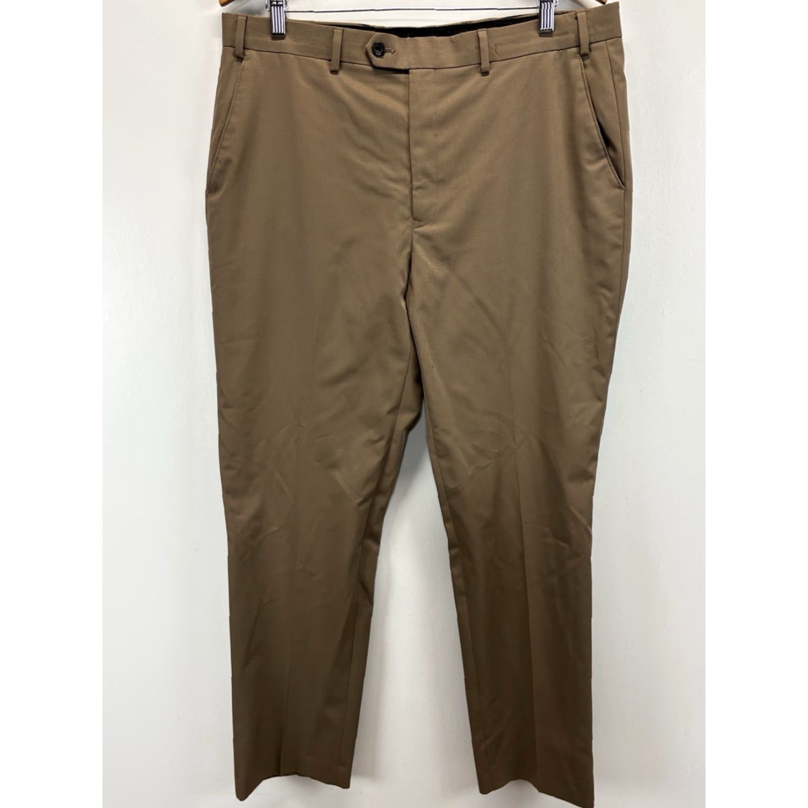 Ralph Lauren VINTAGE Lauren Ralph Lauren Dress Pants Trousers Men 36x32 Brown Straight Wool Pants Mens 36 Size US 36 / EU 52 - 2 Thumbnail