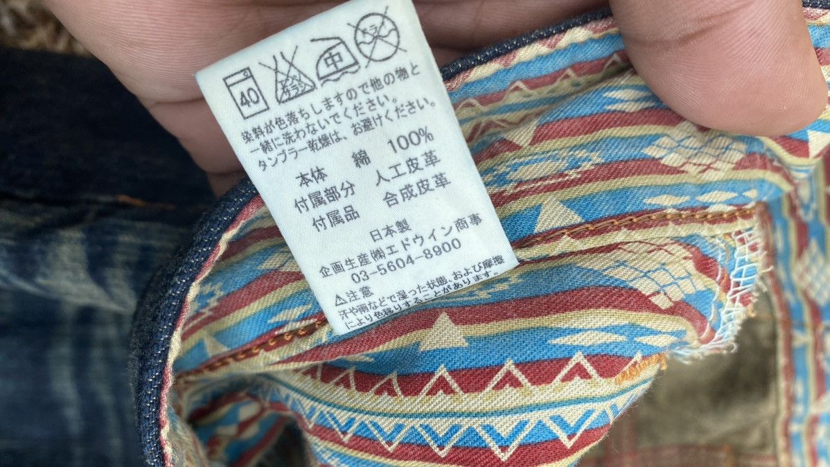 Edwin EDWIN EXCLUSIVE VINTAGE RARE WITH NAVAJO POCKET Size US 34 / EU 50 - 7 Thumbnail