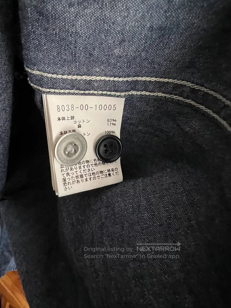 Nigel Cabourn Nigel Cabourn Blue and dye patchwork work shirt Size US M / EU 48-50 / 2 - 6 Thumbnail