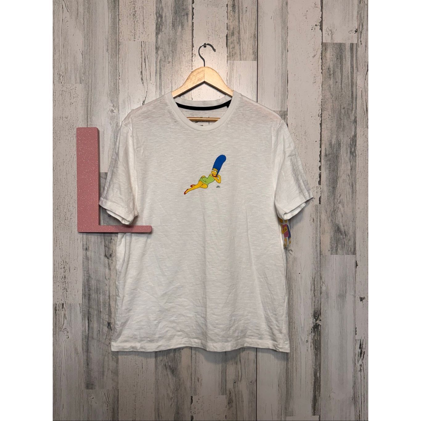 The Simpsons Simpsons Marge Graphic Tee White T-Shirt XL Primark Funny Cartoon Top Size US XL / EU 56 / 4 - 5 Thumbnail