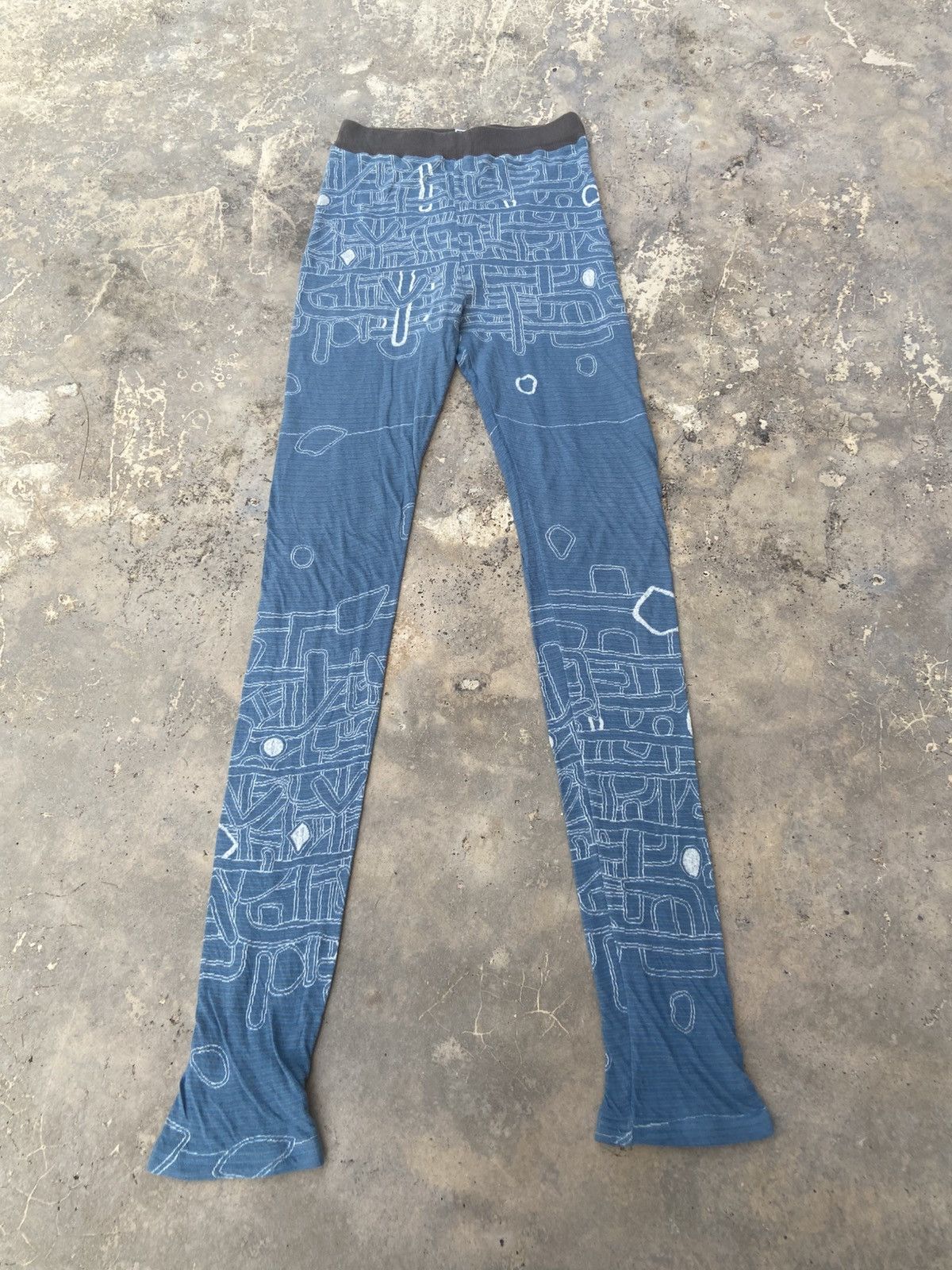 Kapital Kapital Windday SafetyFlap Pants Japan Made Art Pattern Knit Size US 26 / EU 42 - 1 Thumbnail