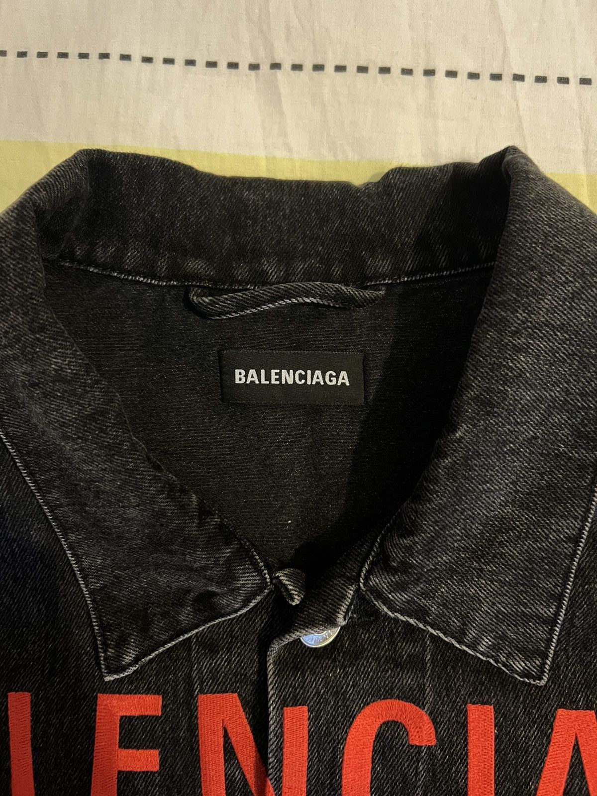 Balenciaga Balenciaga Chest Red Embroidered Logo Jacket Size US XL / EU 56 / 4 - 7 Thumbnail
