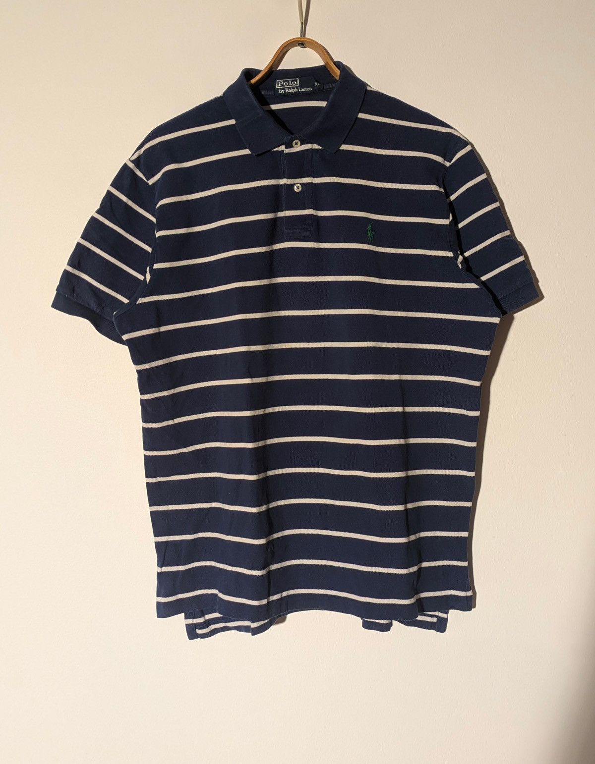 Polo Ralph Lauren 👕 Polo Ralph Lauren Polo Shirt – Navy/White (Size XL) Size US XL / EU 56 / 4 - 1 Thumbnail