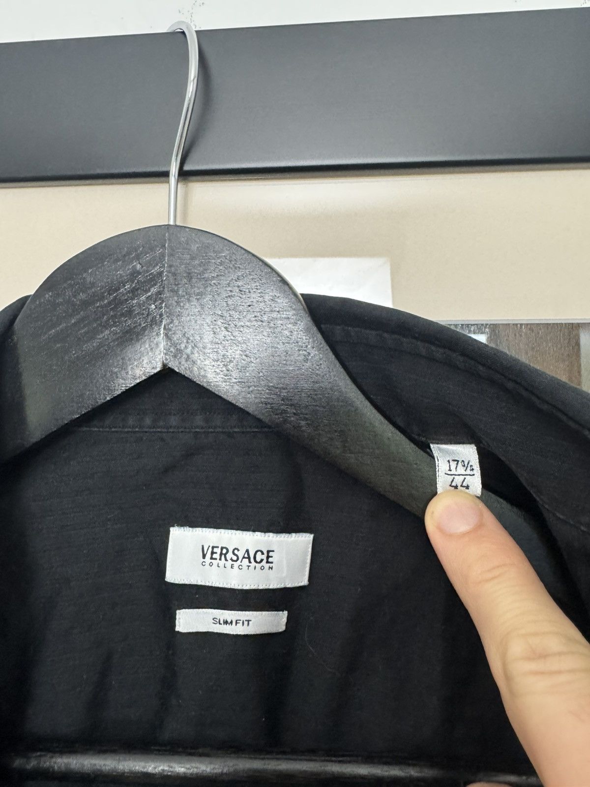 Versace Versace Collection Designer Button Up Black Shirt Luxury Size US L / EU 52-54 / 3 - 4 Thumbnail