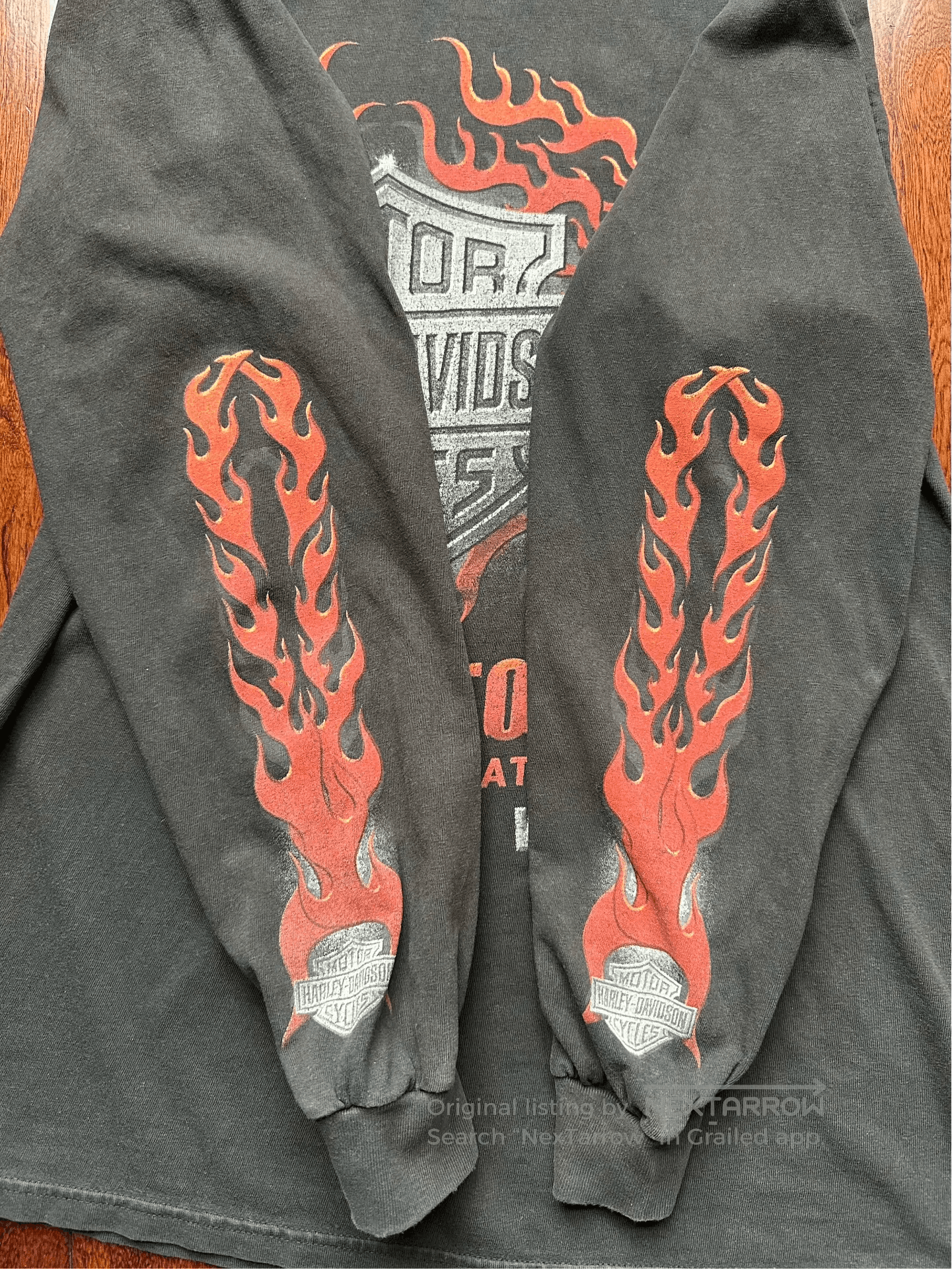 Vintage Vintage Harley Davidson 2006 Flame Longsleeve. Size US M / EU 48-50 / 2 - 6 Thumbnail