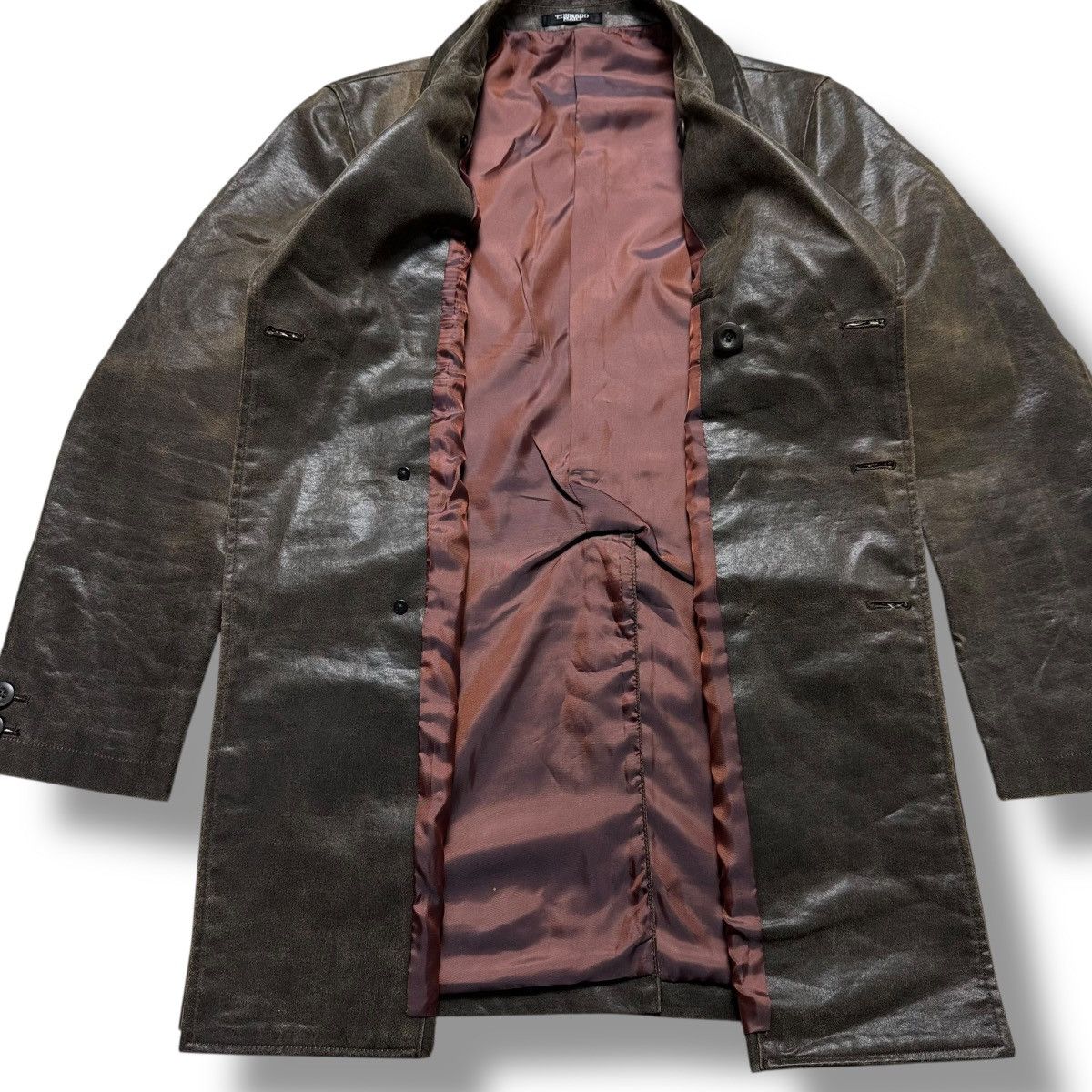 Tornado Mart Tornado Mart Sheep Leather Trench Coat Jacket Size US XL / EU 56 / 4 - 6 Thumbnail