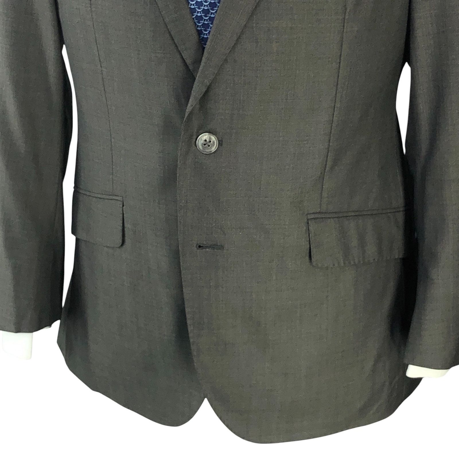 J.Hilburn J Hilburn 40S Sport Coat Blazer Revenge Super 150s Gray $976 Size 40S - 3 Thumbnail