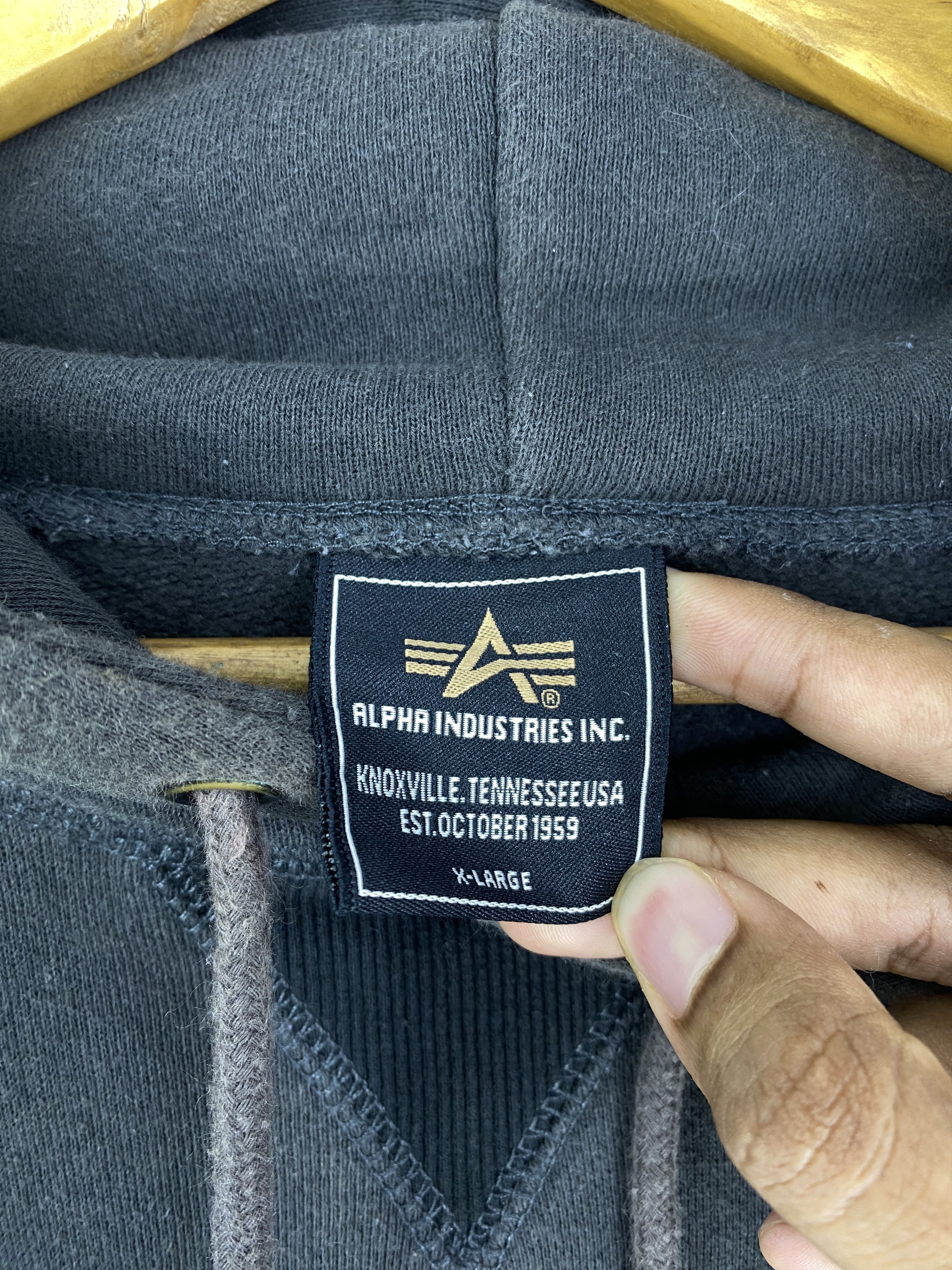 Alpha Industries Vintage Alpha Industries Pullover Hoodie SH0109 Size US XL / EU 56 / 4 - 5 Thumbnail