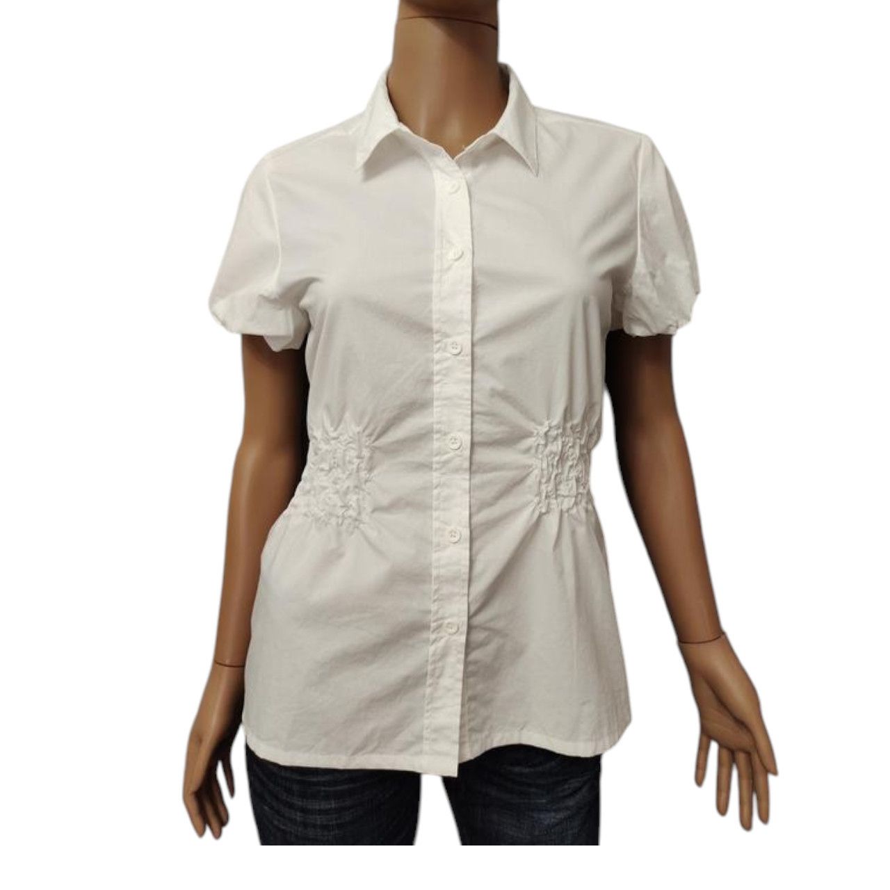 Morgan De Toi Morgan De Toi white shirt sz S / T36 Size S / US 4 / IT 40 - 1 Thumbnail