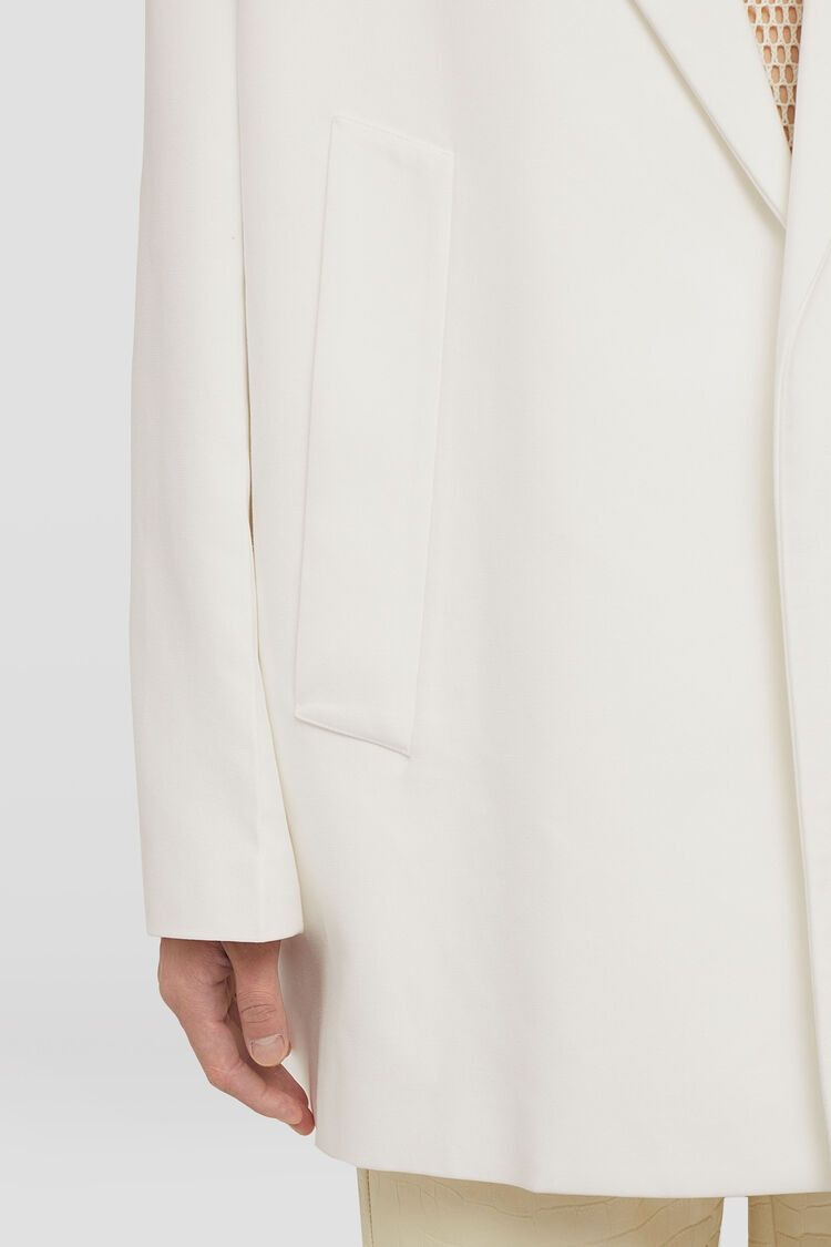 Jil Sander o1w1db10825 Deconstructed Jacket in Coconut Size US L / EU 52-54 / 3 - 6 Thumbnail