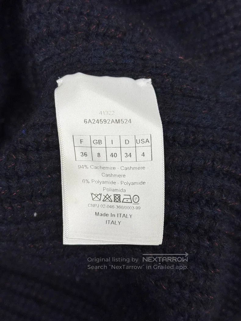 Dior Dior Dark blue cashmere sweater Size XS / US 0-2 / IT 36-38 - 4 Thumbnail