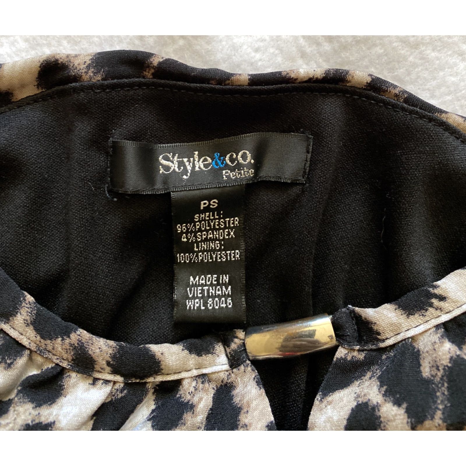 Vintage Style & Co Dress Women’s PS Stretch Animal Print /15-23 Size S / US 4 / IT 40 - 2 Thumbnail