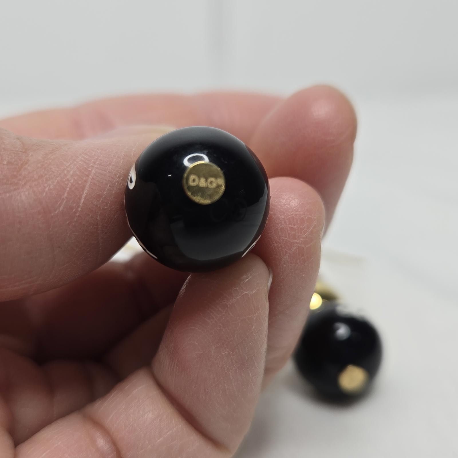 Dolce & Gabbana Dolce & Gabbana Earrings Faux Pearl Enamel D&G Love Size ONE SIZE - 7 Thumbnail