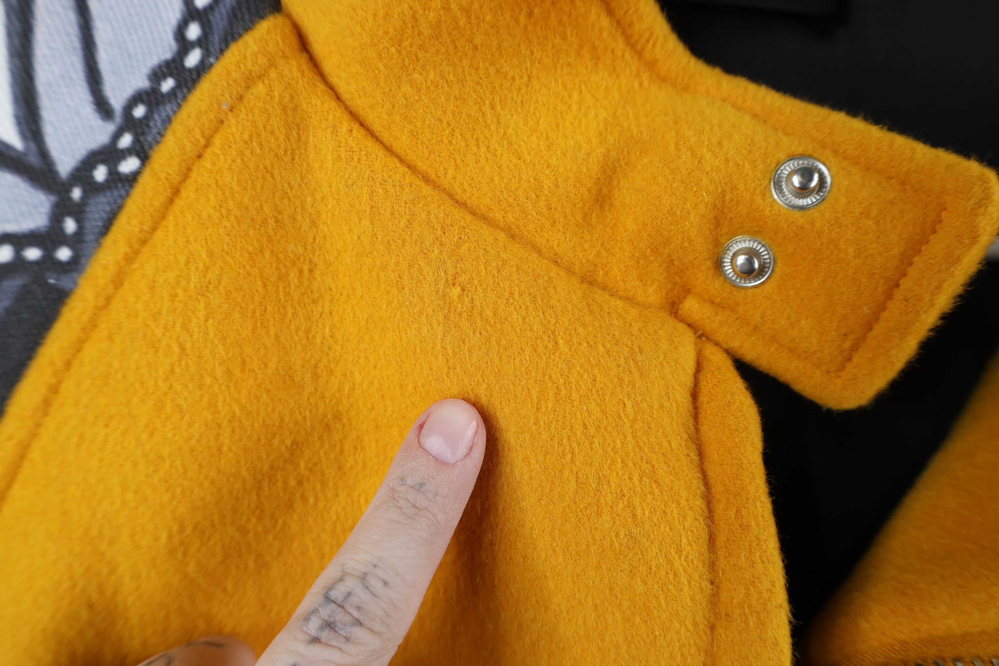 Vintage Sevin Kasran Streetwear Adult Flower Wool Bomber Jacket Size US XXL / EU 58 / 5 - 4 Thumbnail