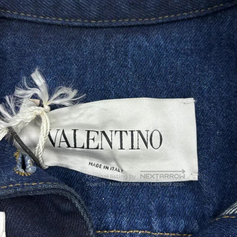Valentino Valentino Large V letter single-breasted long-sleeved jack Size US XXS / EU 40 - 4 Thumbnail