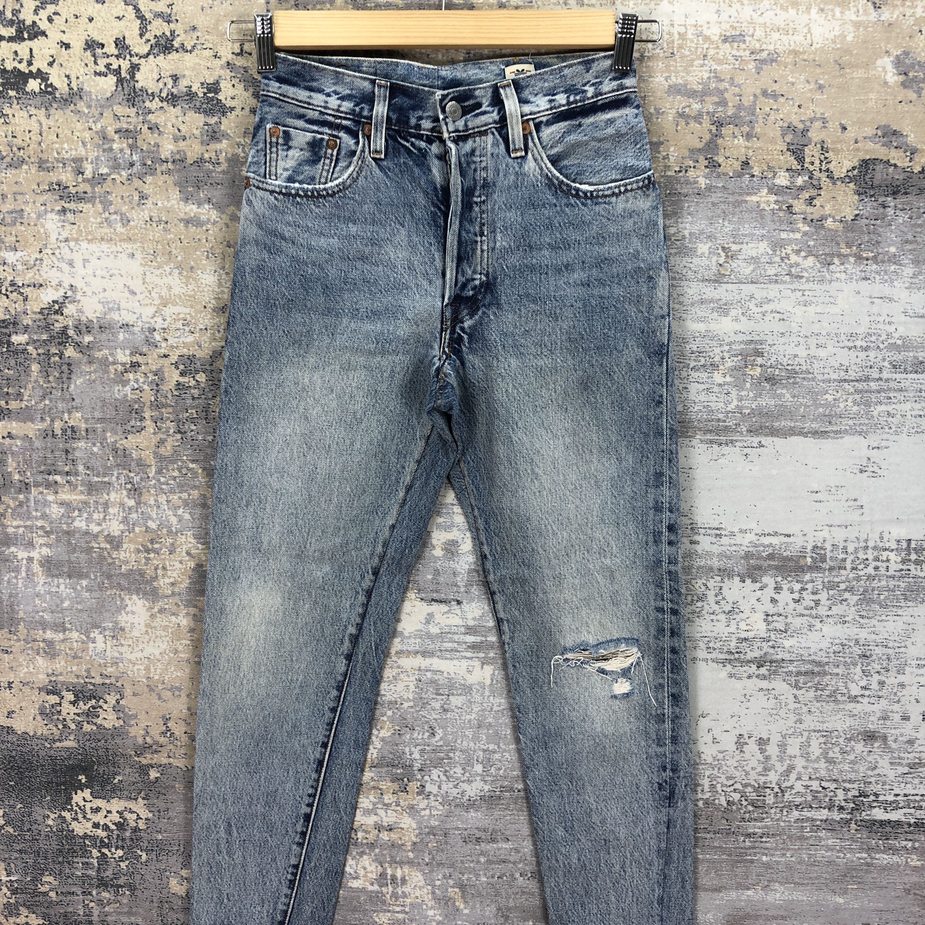 Levi's Vintage Y2K Levis 501 Acid Wash Jeans Levi's Faded Denim Size 24" / US 00 / IT 34 - 3 Thumbnail