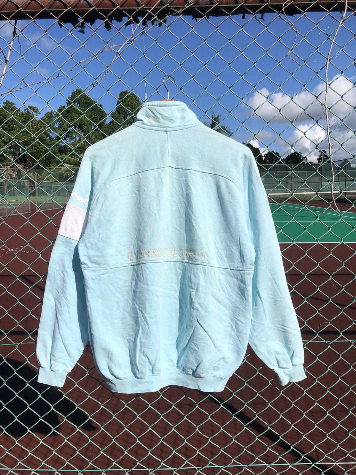 Ellesse × Japanese Brand × Vintage Vintage Ellesse Il Tennis Sul Serio 1/4 zipper Sweatshirt Size US L / EU 52-54 / 3 - 9 Thumbnail
