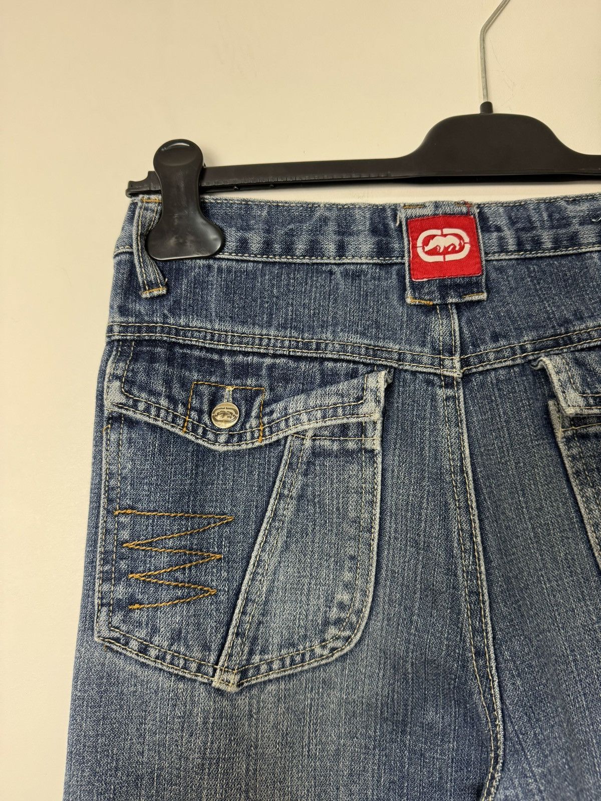 Ecko Unltd. Vintage Ecko Unltd Denim Cargo Jeans Y2K streetwear Style Size US 30 / EU 46 - 12 Thumbnail