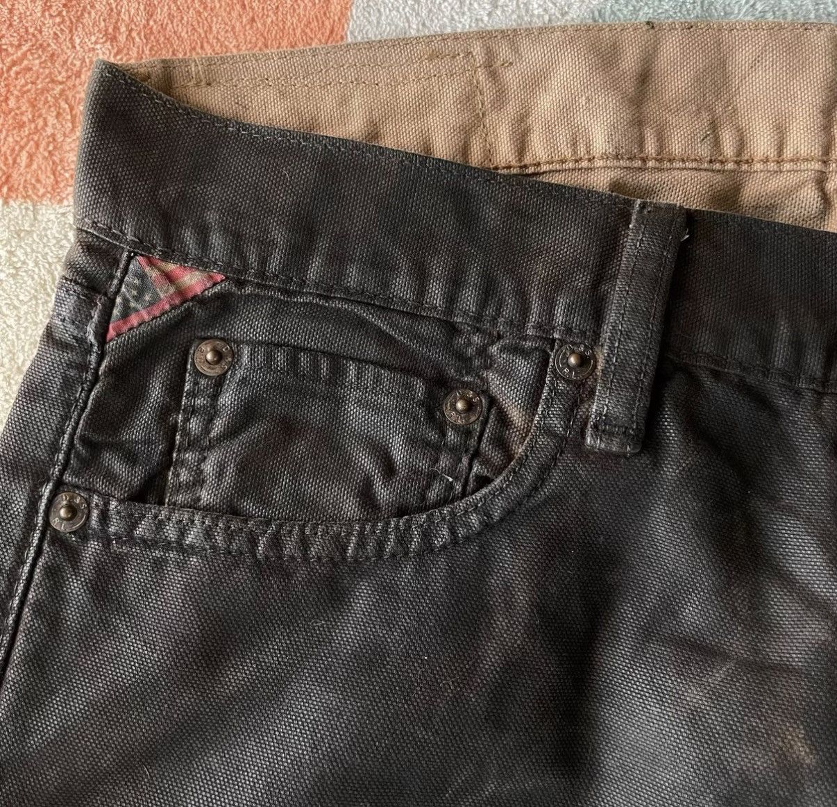 Denim & Supply Ralph Lauren Denim Supply Ralph Lauren Coated Canvas Pants K22 Size US 29 - 4 Thumbnail