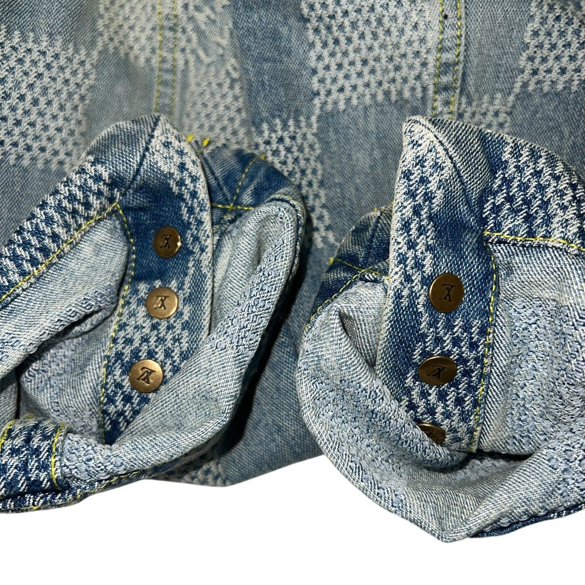Louis Vuitton LOUIS VUITTON 2024AW Pharrell Williams Damier Denim Jacket Size US L / EU 52-54 / 3 - 6 Thumbnail