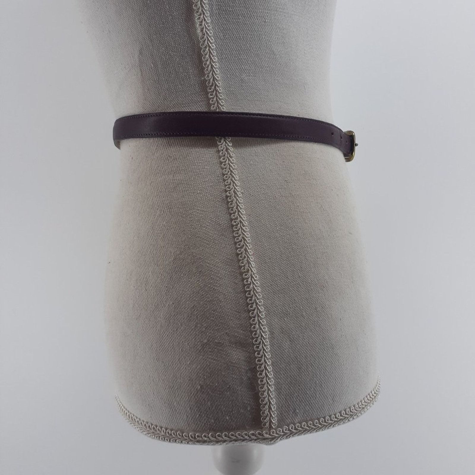 Dockers Docker's Red Burgundy Gold tone Buckle Hand Crafted USA Belt Size ONE SIZE - 11 Thumbnail