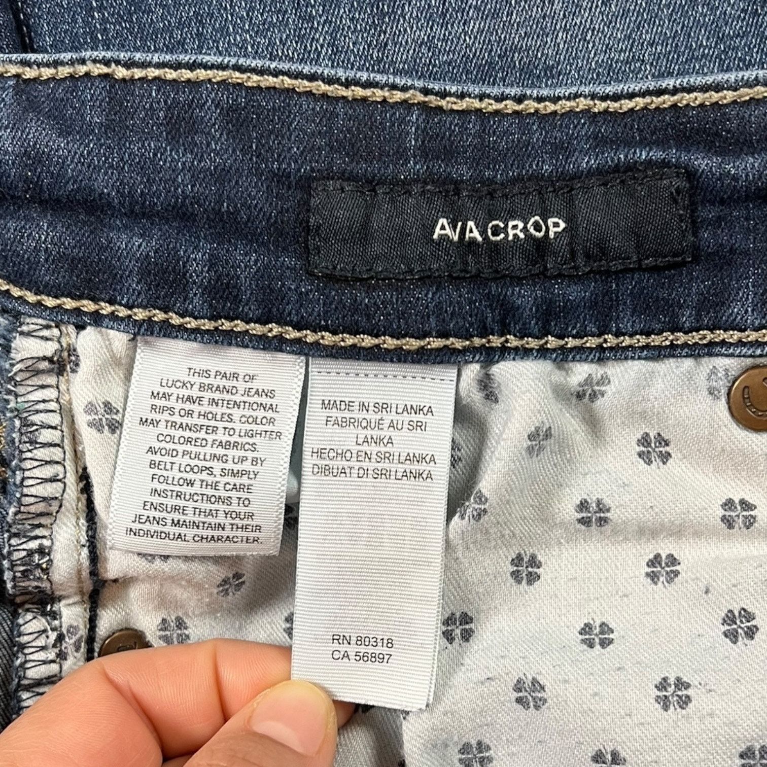 Lucky Brand Lucky Brand Jeans Ava Crop Women's Size 4/27 Blue Stretch Size 27" / US 4 / IT 40 - 8 Thumbnail