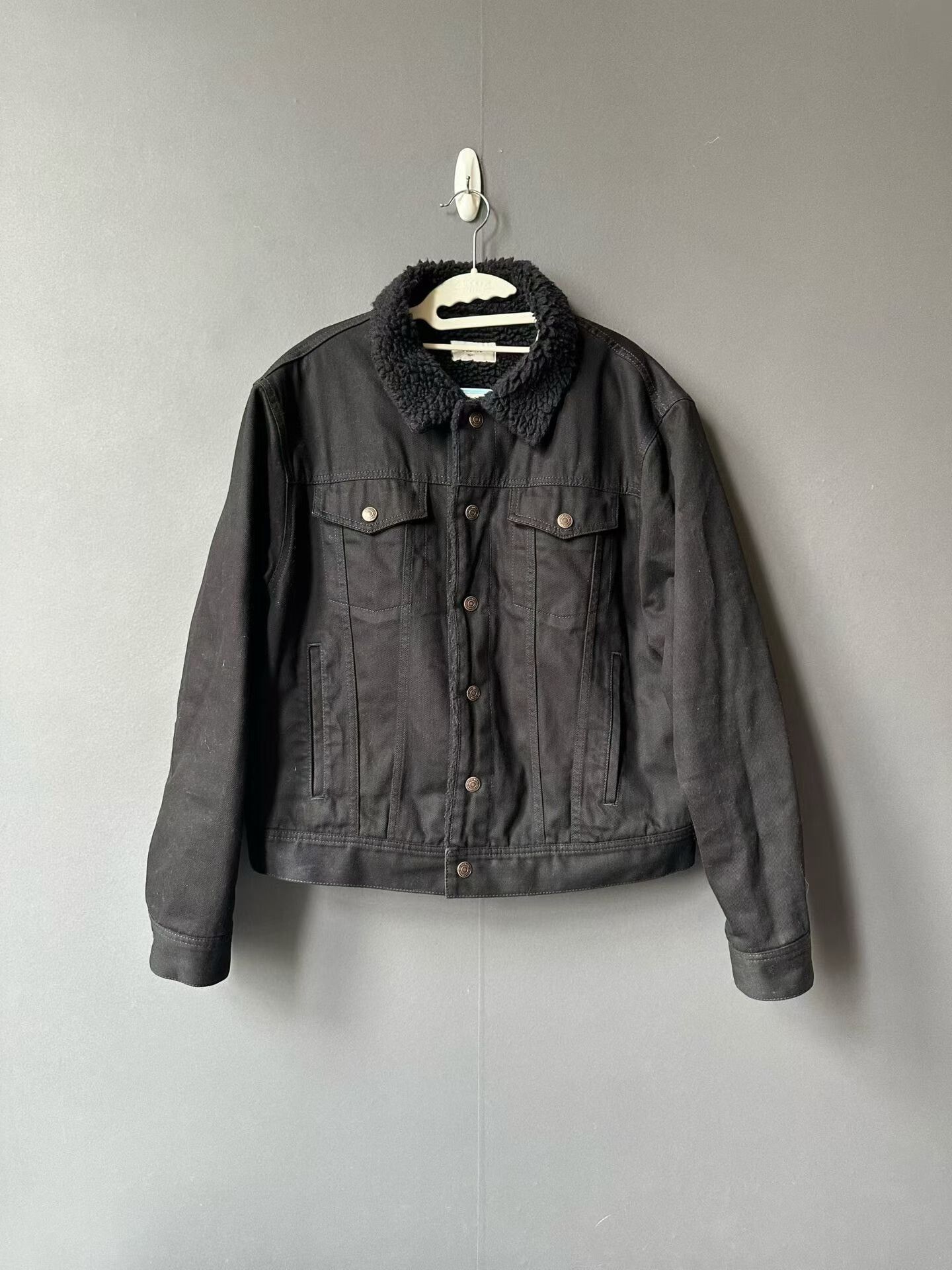 Celine Celine Lamb Wool Rhinestone Denim Jacket Size M / US 6-8 / IT 42-44 - 1 Thumbnail