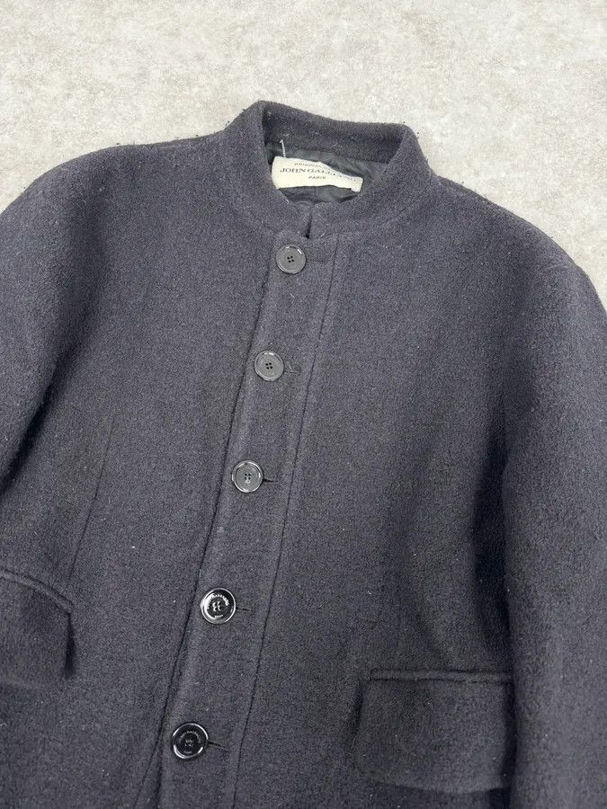 John Galliano AW2018 John Galliano Black Buttoned Wool Classy Jacket Size 42R - 5 Thumbnail