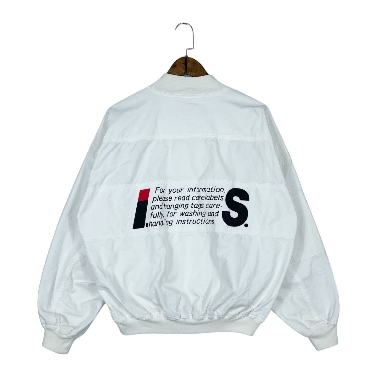 Issey Miyake × Tsumori Chisato Vintage 80s Issey Sport Design MA-1 Bomber Jacket Size US L / EU 52-54 / 3 - 3 Thumbnail
