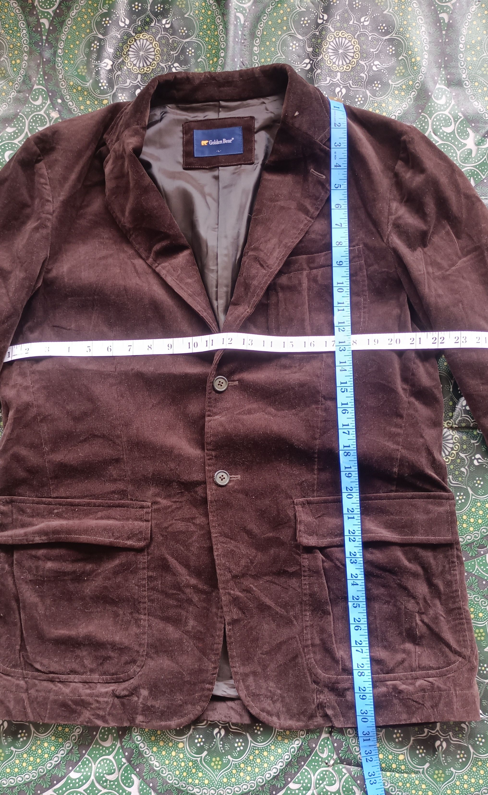 Golden Bear × Japanese Brand × Vintage Golden Bear Coduroy Blazer Jacket Size US L / EU 52-54 / 3 - 15 Thumbnail