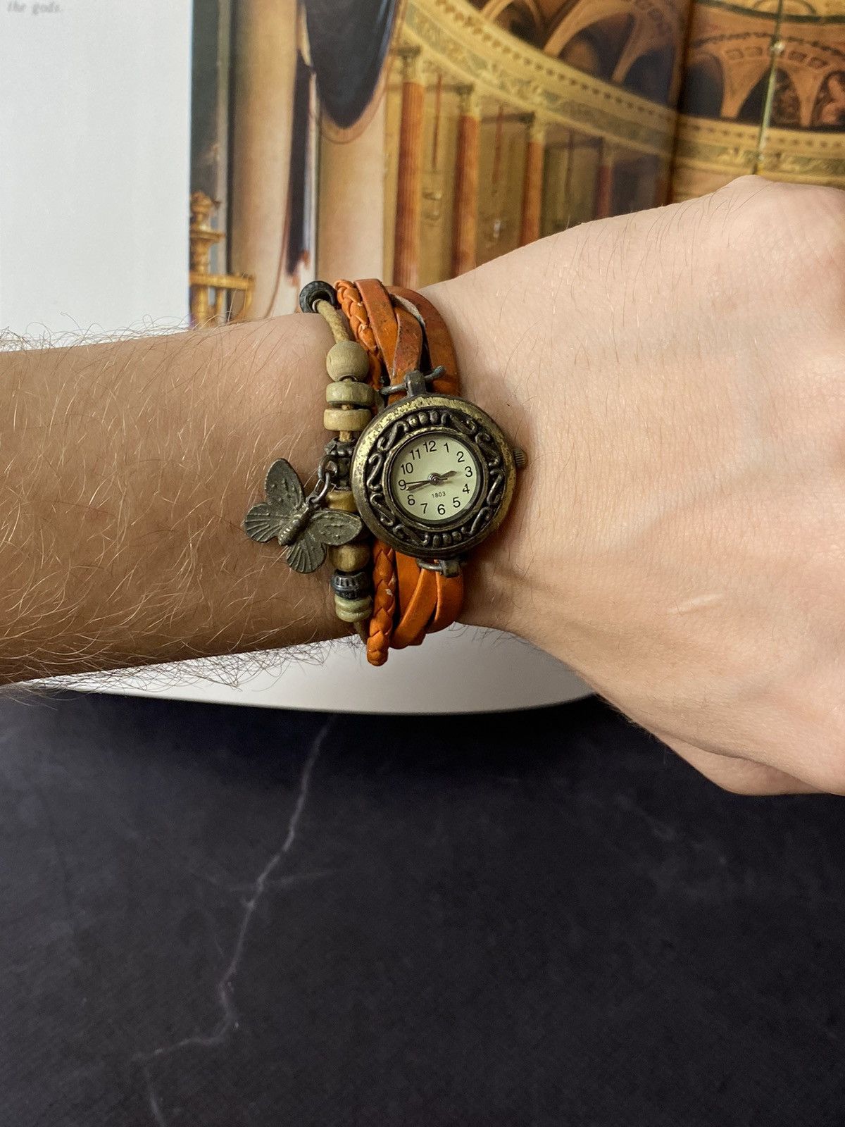 Jewelry Boho Watch with Butterfly & Braided Strap Size ONE SIZE - 2 Thumbnail