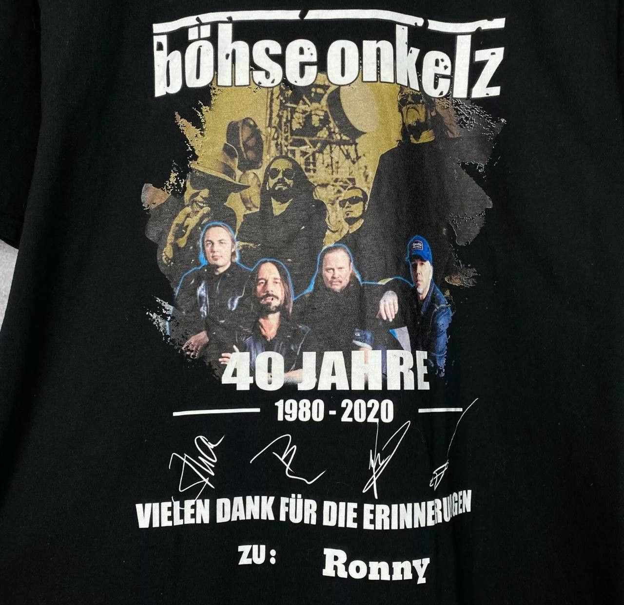 Band Tees Bohse Onkelz Tee Men's Size L Black Short Sleeve ` Size US L / EU 52-54 / 3 - 4 Thumbnail