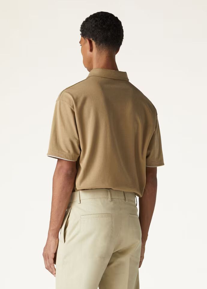 Loro Piana o1w1db10824 Cotton Polo Shirt in Brown Size US XL / EU 56 / 4 - 5 Thumbnail