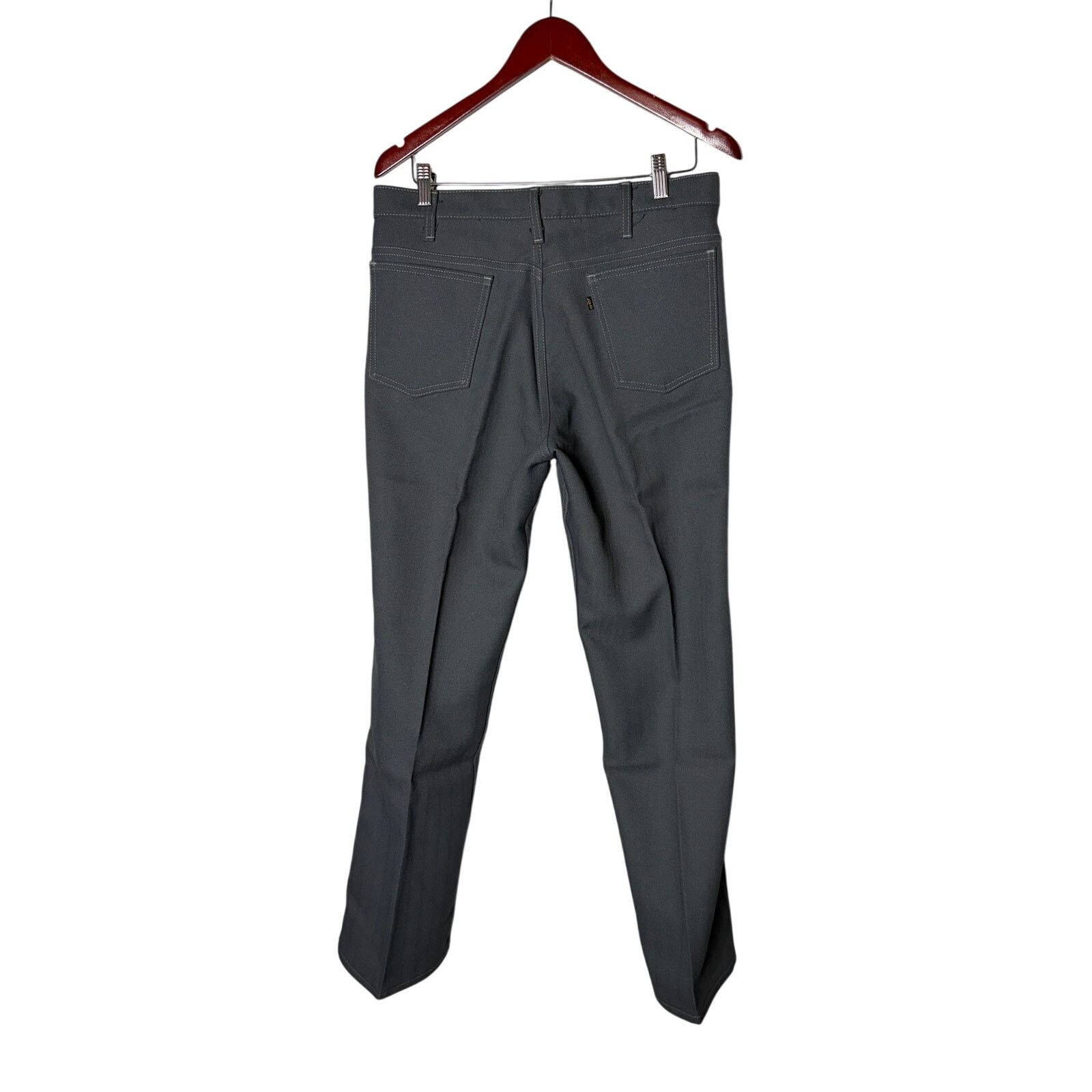 Levi's New Vintag 70s Levi’s Sta-Prest Grey Dress Retro Pants 34x30 Size US 34 / EU 50 - 2 Thumbnail