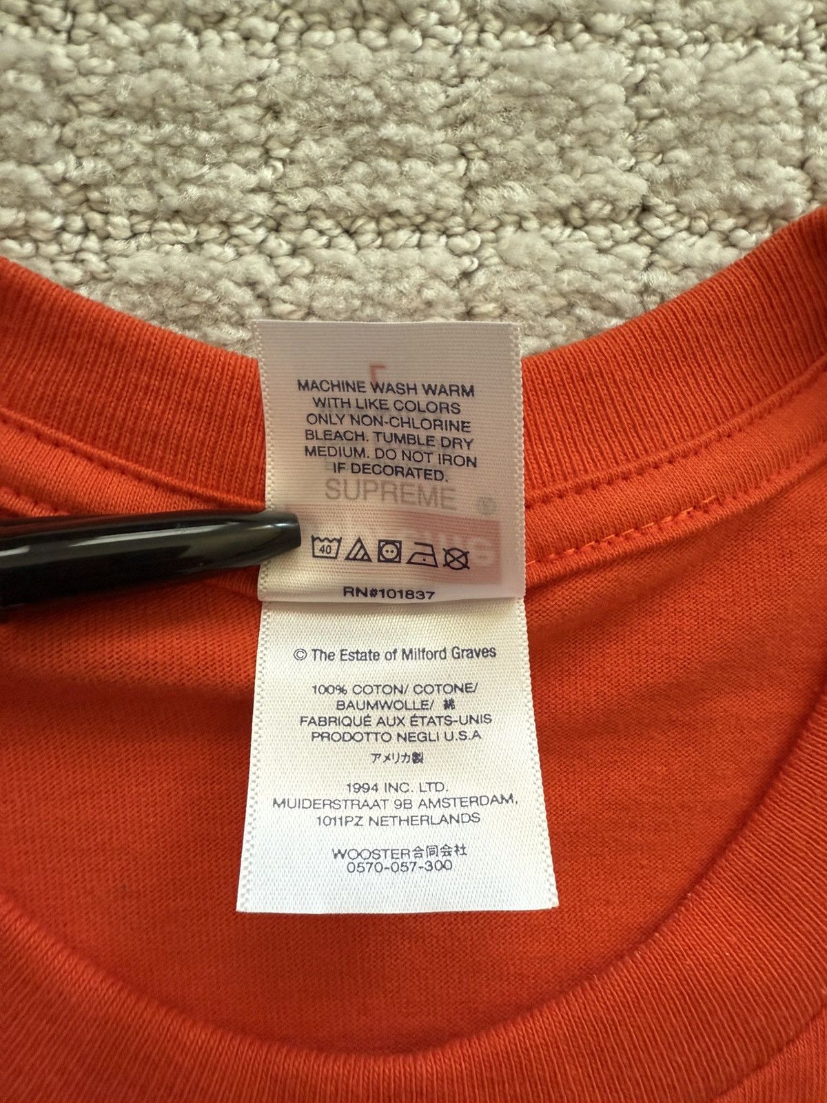 Supreme Supreme Milford Graves Tee Size US L / EU 52-54 / 3 - 6 Thumbnail