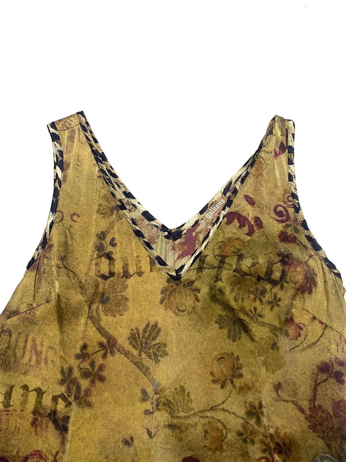 John Galliano JOHN GALLIANO SILK MIDI DRESS Size XS / US 0-2 / IT 36-38 - 4 Thumbnail