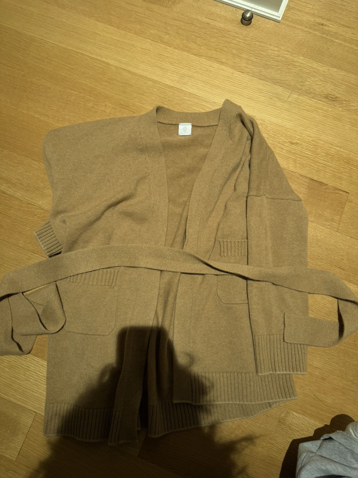 Eleventy Eleventy neutral sash tie cardigan Size S / US 4 / IT 40 - 1 Thumbnail