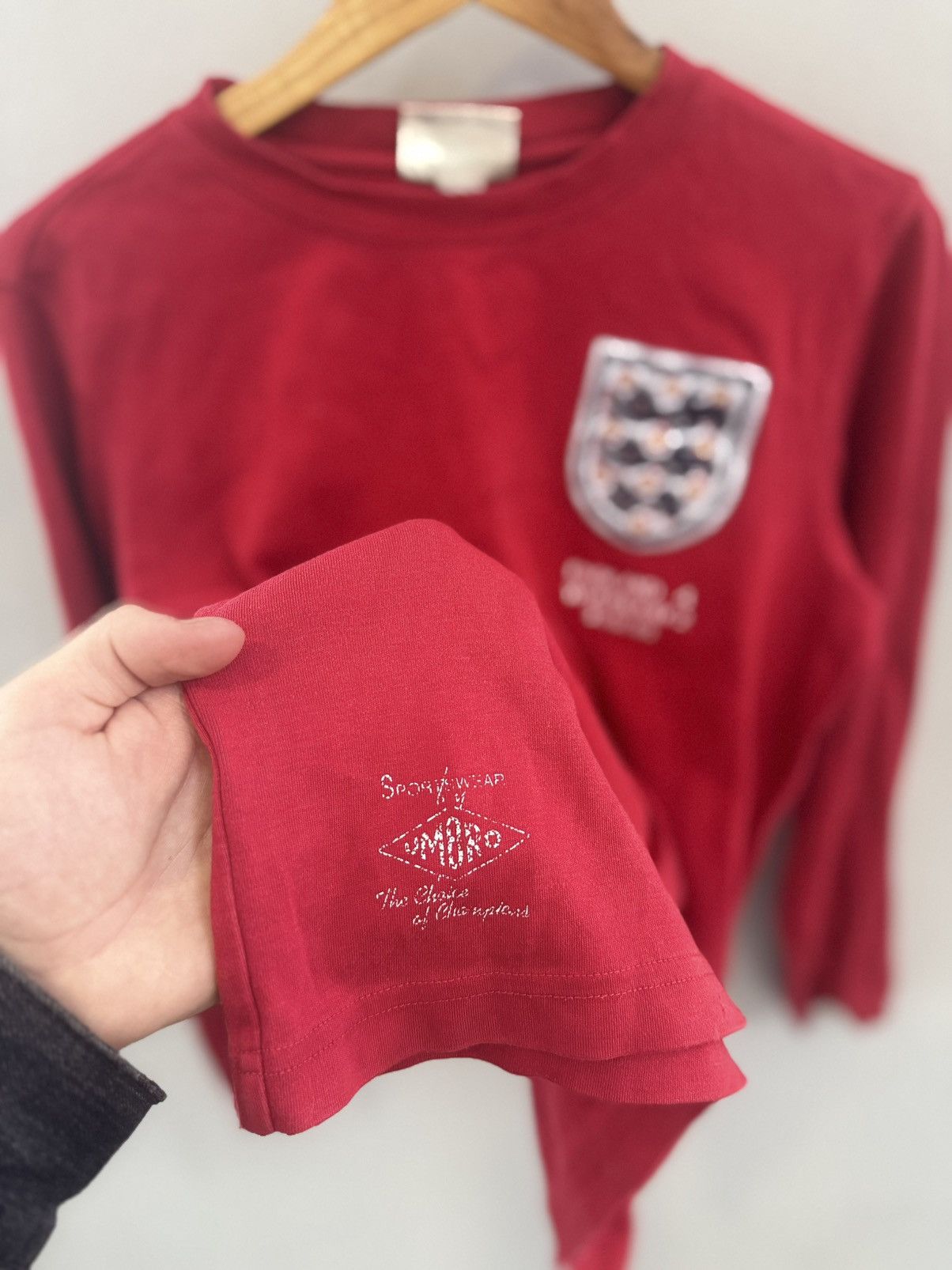 Umbro England 1966 Away Umbro Football Shirt Limited Edition #66 Size US M / EU 48-50 / 2 - 6 Thumbnail