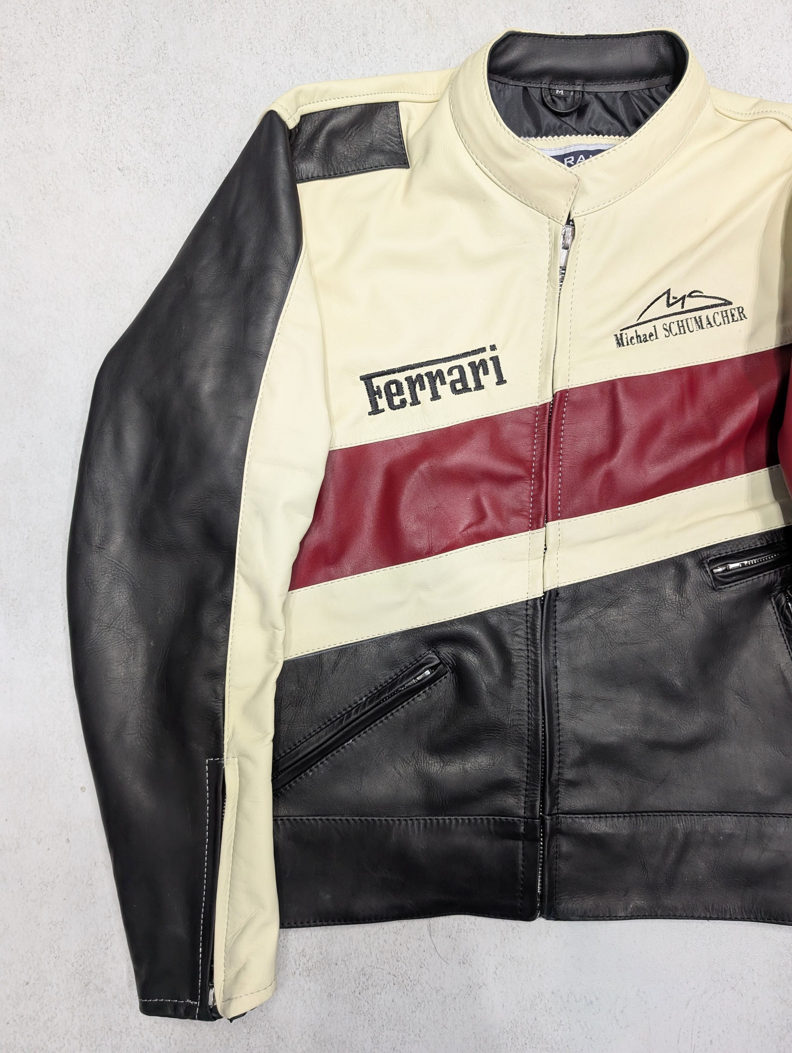 Ferrari 🔥 FERRARI 💥 LEATHER JACKET FORMULA 1 STREETWEAR Size US M / EU 48-50 / 2 - 2 Thumbnail