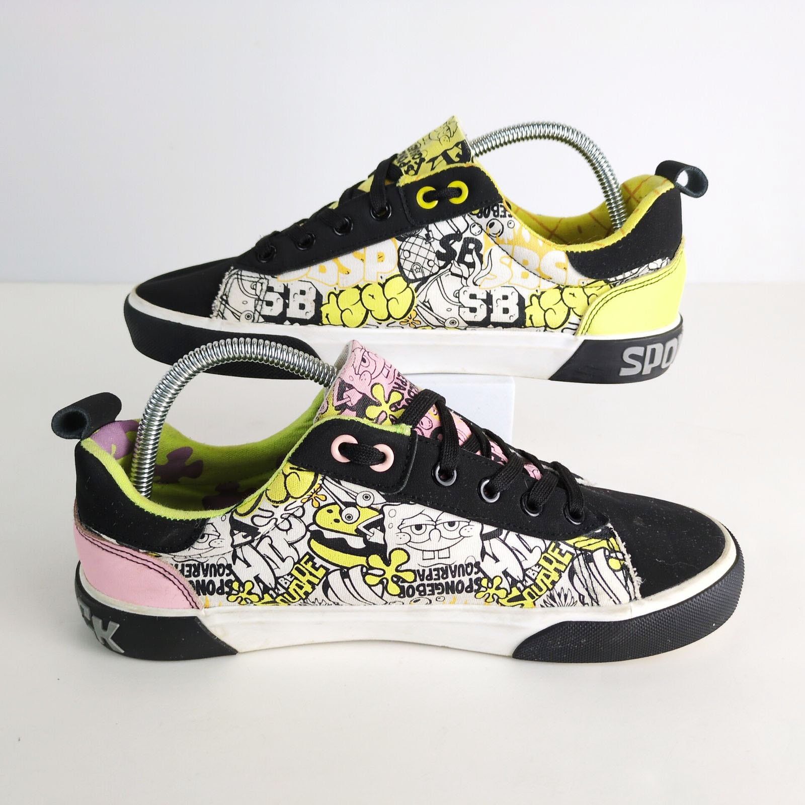 Nickelodeon GroundUp Spongebob Squarepants Men's 8.5 Canvas Sneakers Size US 8.5 / EU 41-42 - 3 Thumbnail