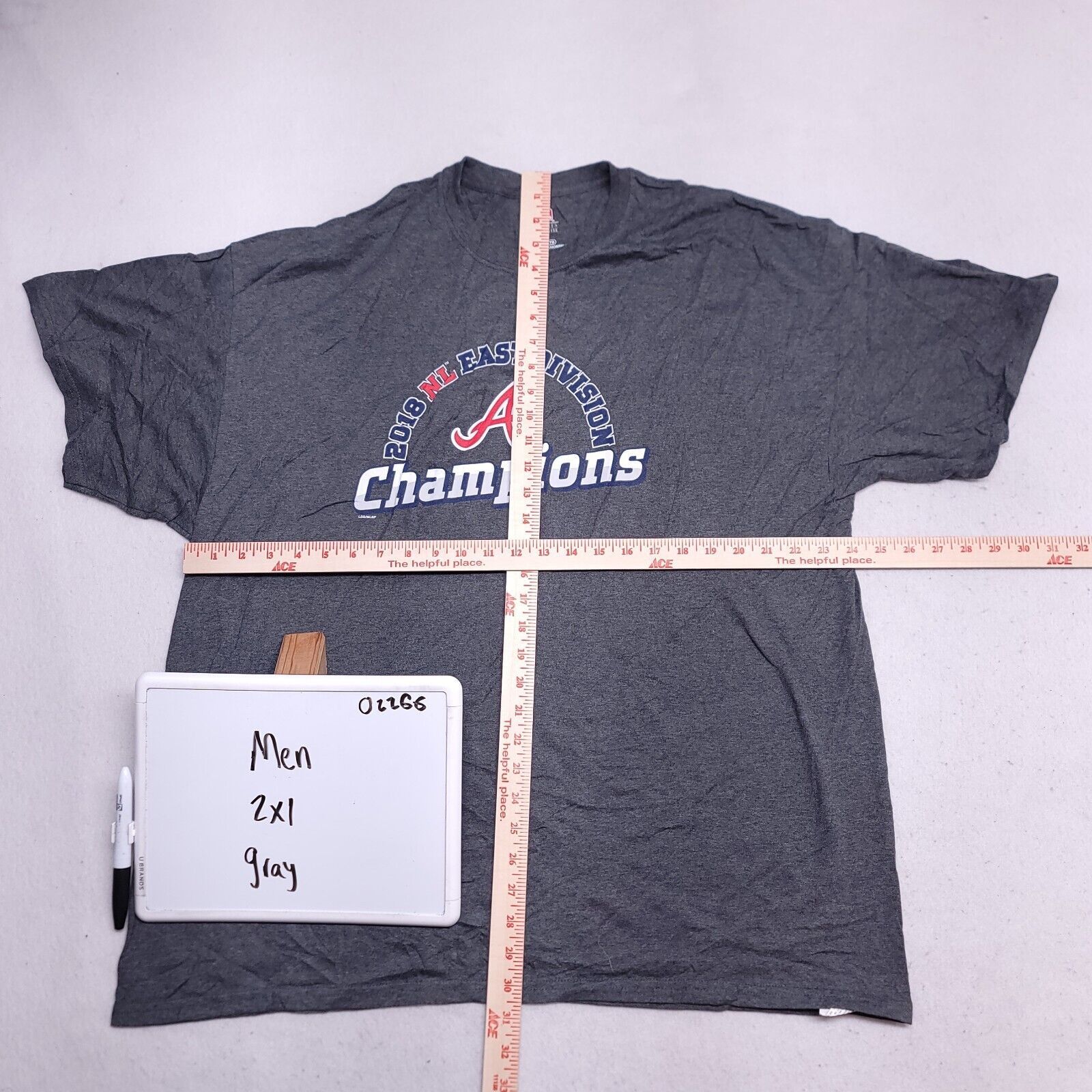 MLB MLB Atlana Braves Graphic Pullover Shirt Mens Size 2XL Gray Size US XXL / EU 58 / 5 - 7 Thumbnail