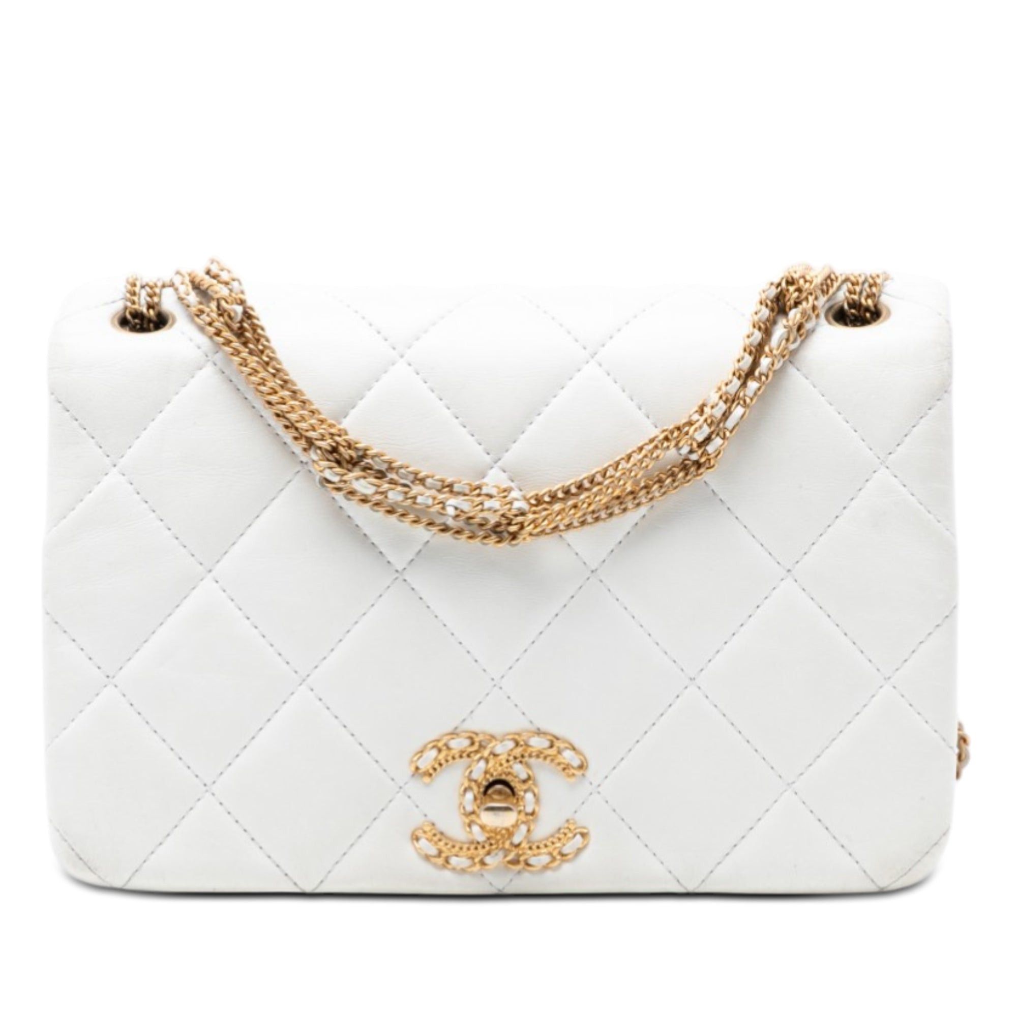 Chanel CC Quilted Lambskin Looping Chain Flap Size ONE SIZE - 1 Thumbnail