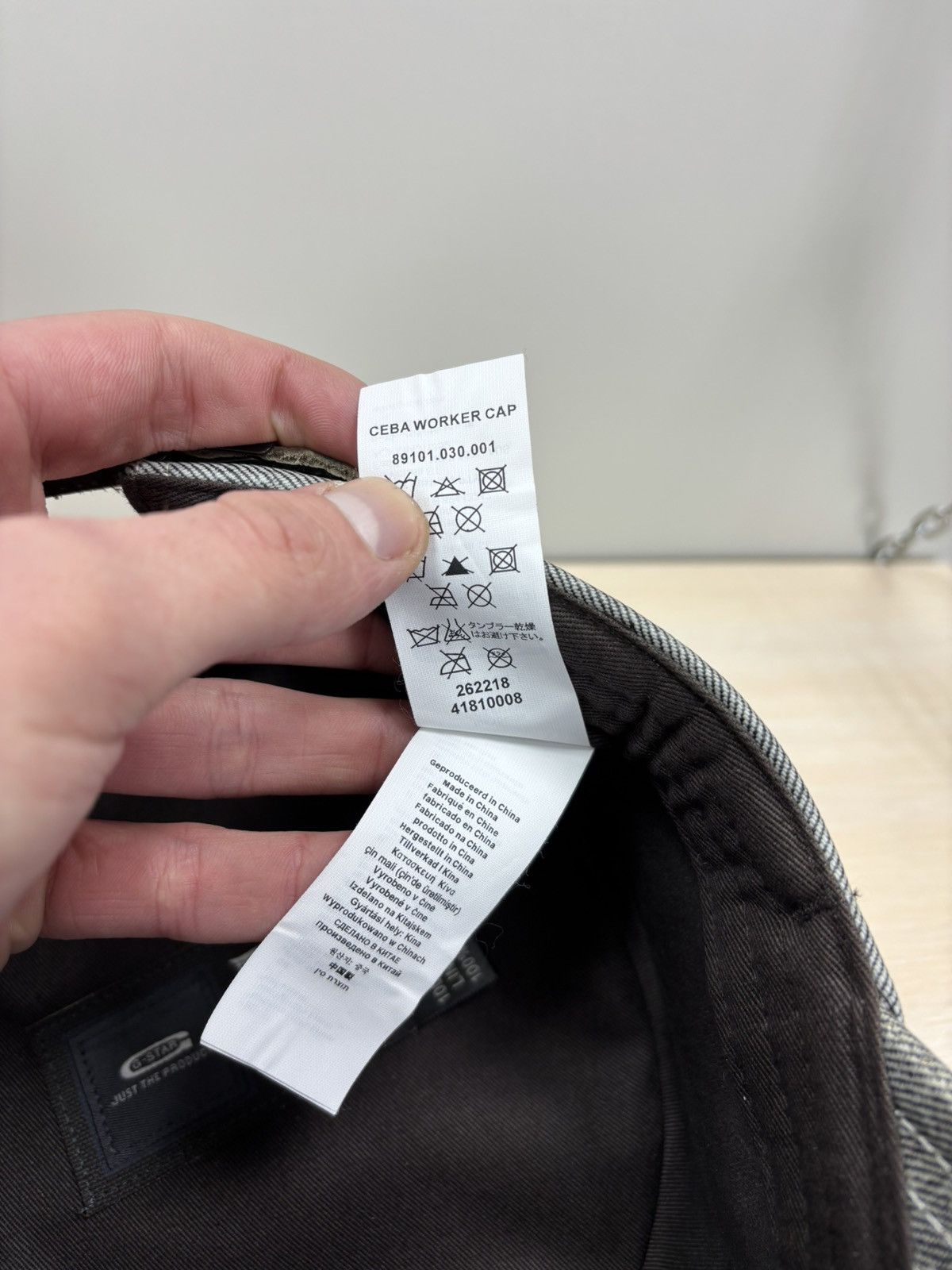 G-Star Mens denim Y2k cap G Star Raw Color Gray Size ONE SIZE - 10 Thumbnail