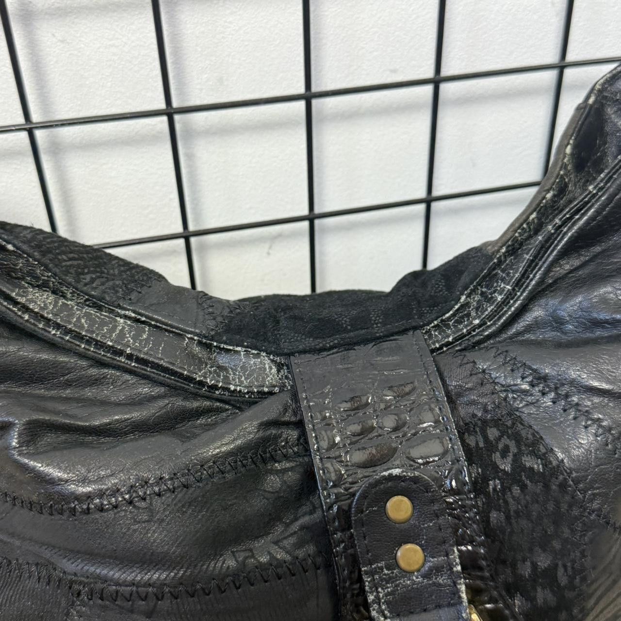 Vintage Vintage 2000s Black Leather Bag Affilaction Size ONE SIZE - 3 Thumbnail