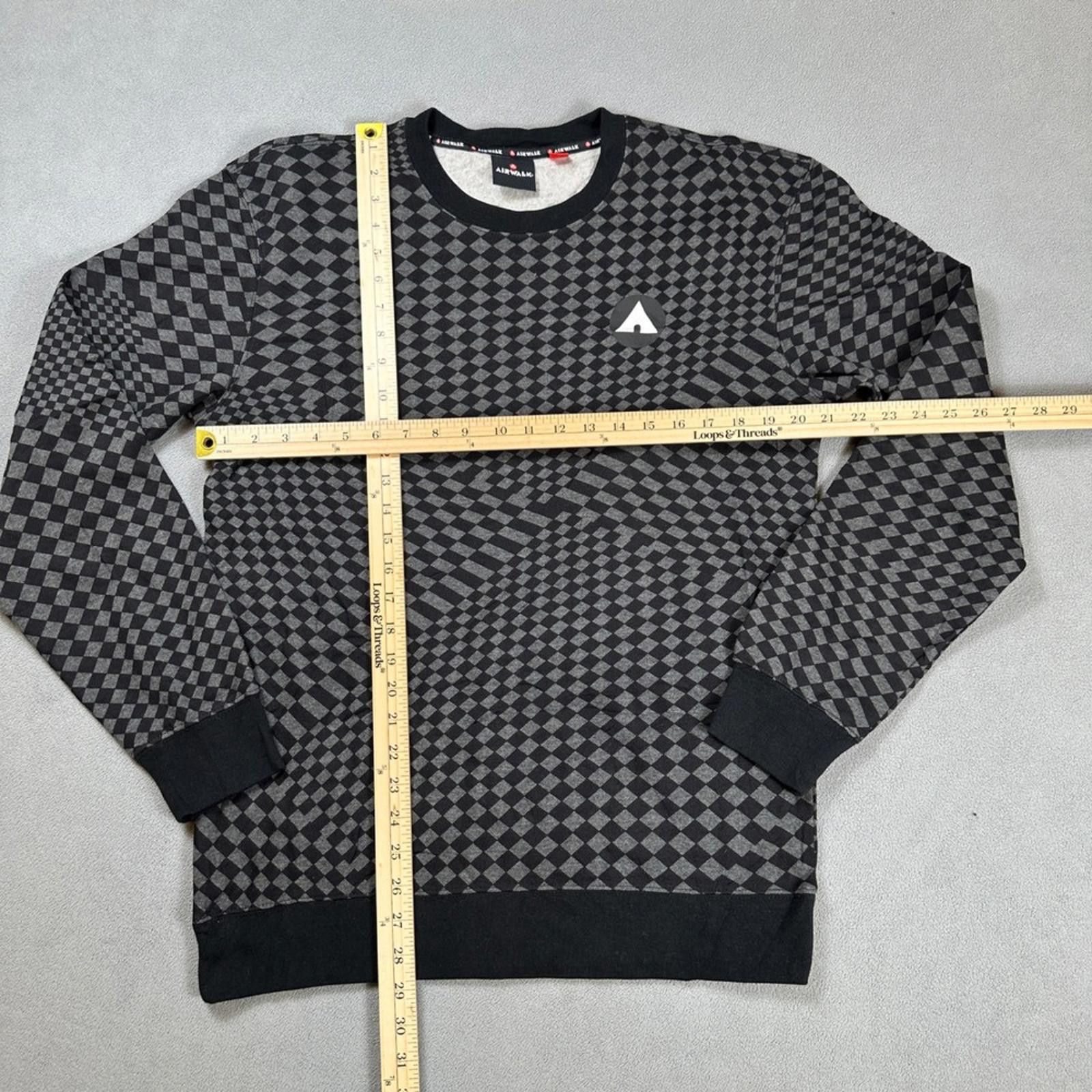Airwalk Airwalk Mens Sweatshirt M Crewneck Long Sleeve Black Size US M / EU 48-50 / 2 - 2 Thumbnail