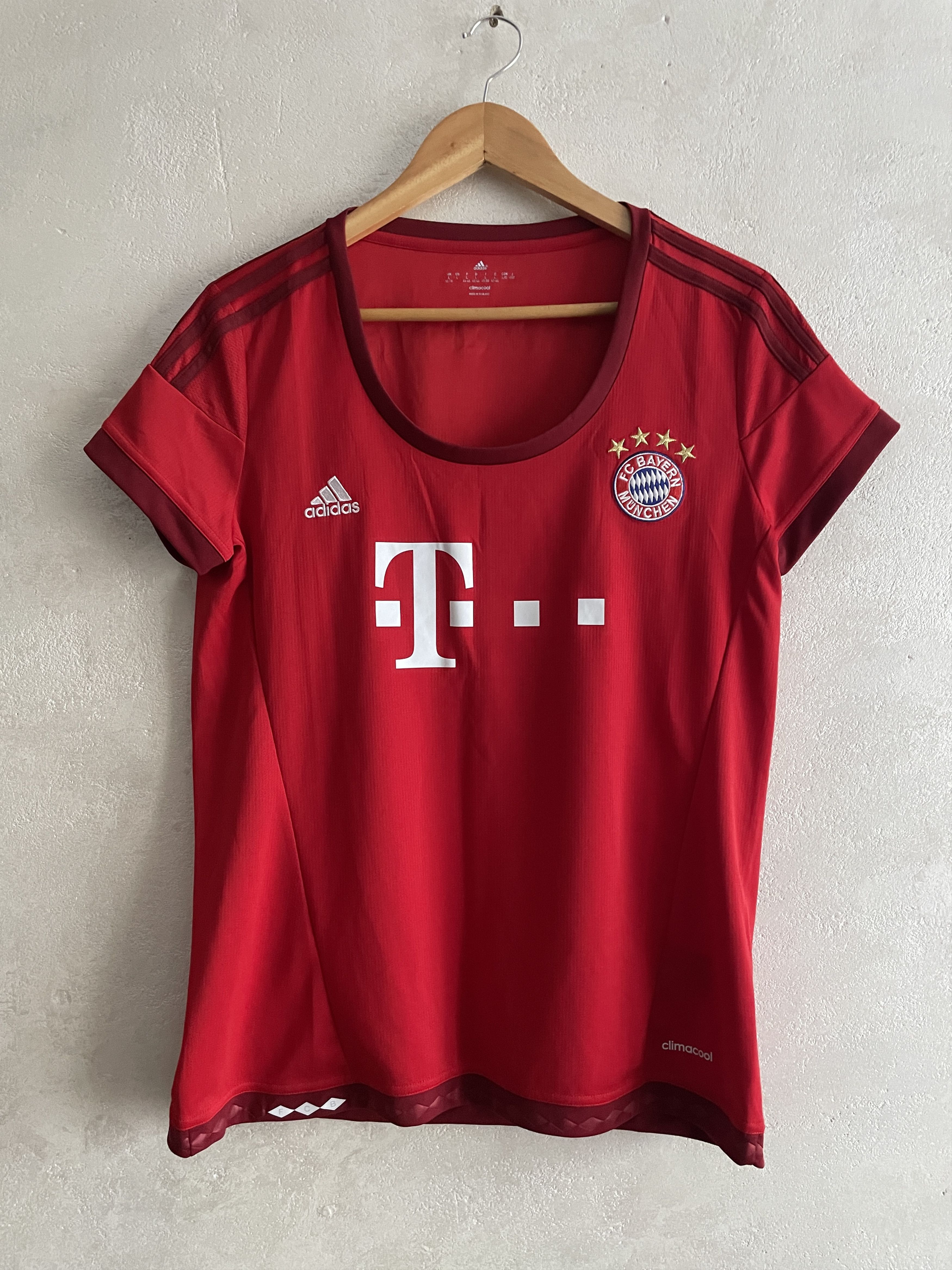 Adidas Bayern Munich Home Shirt 2015 2016 Kit Soccer Jersey Size L / US 10 / IT 46 - 1 Thumbnail