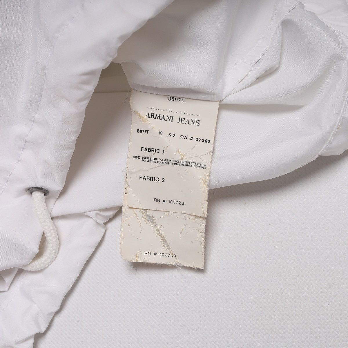 Emporio Armani Armani Jeans Polyester White Anorak Jacket Size M / US 6-8 / IT 42-44 - 13 Thumbnail