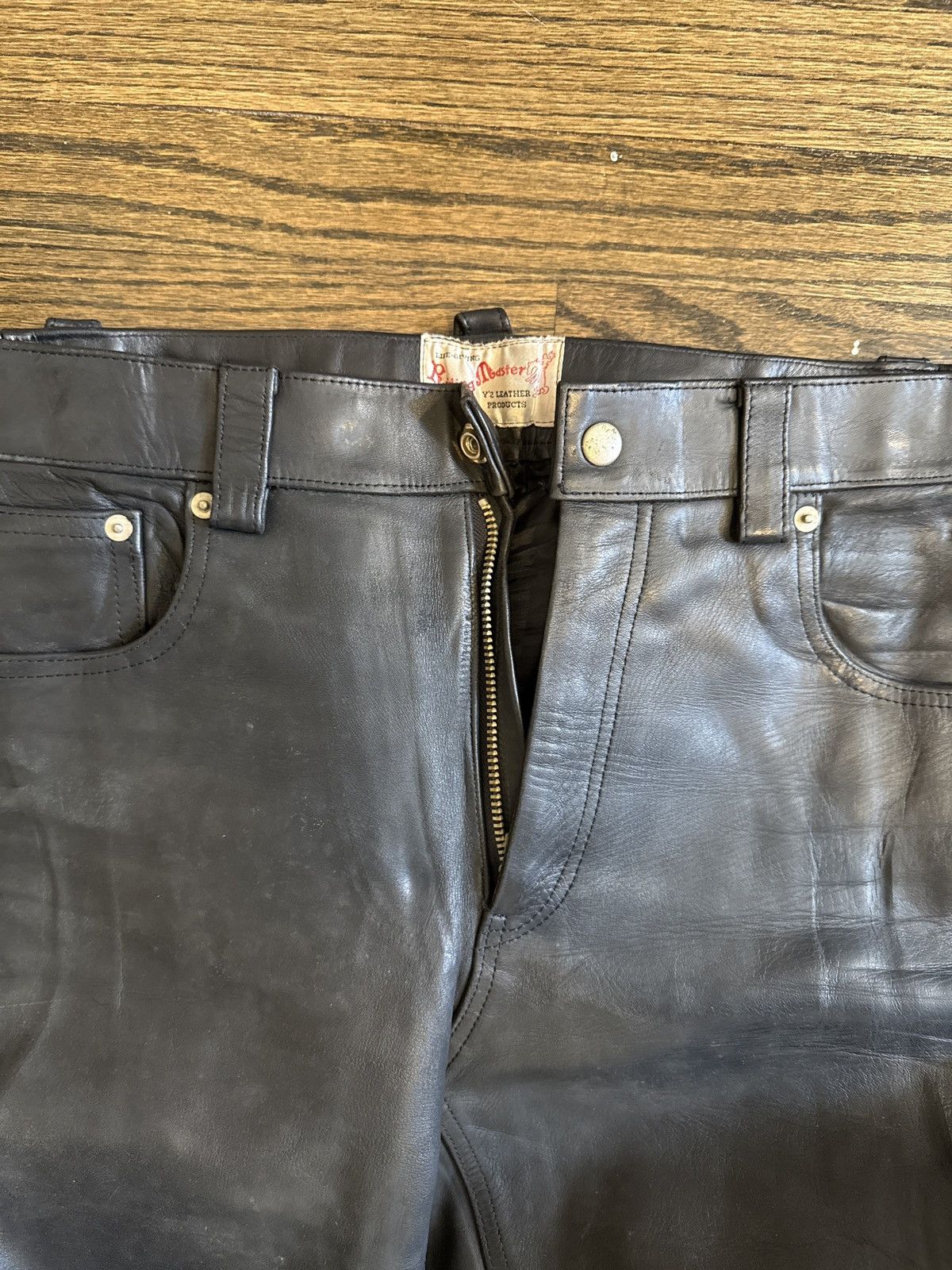 Vintage RARE Vintage Y’2 Riding Monster Leather Pants Size US 28 / EU 44 - 11 Thumbnail